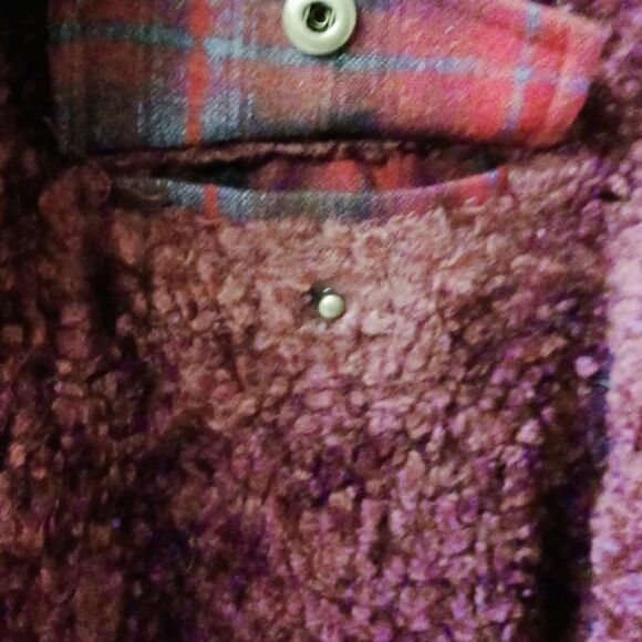  PENDLETON Women's Maroon Heavy Sherpa Jacket. - Picture 6 of 16